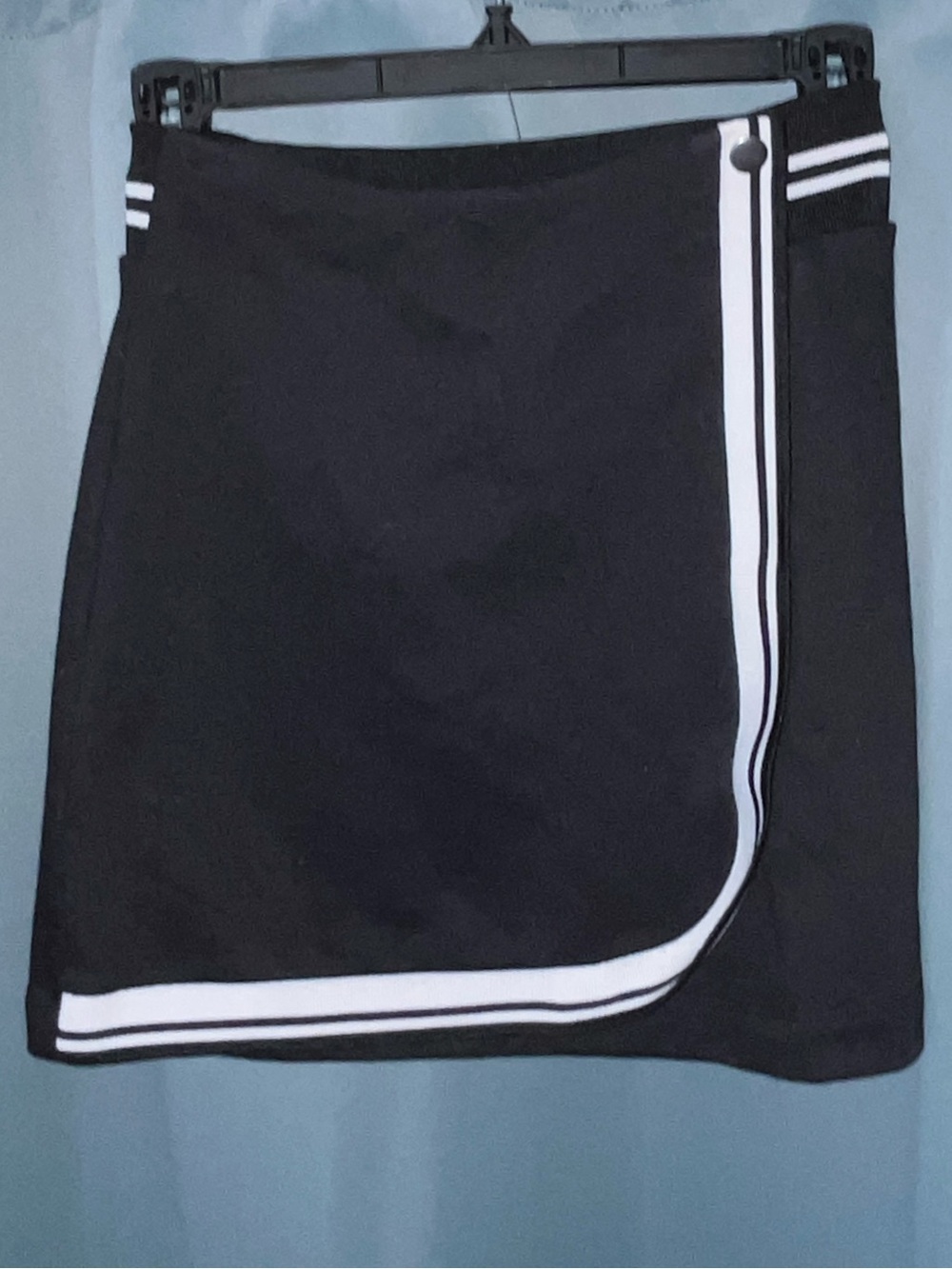The Edit Mini Skirt Black White Trim *Skort*